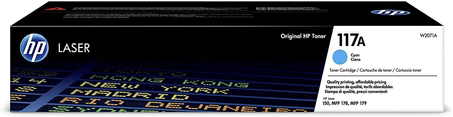 HP 117A W2071A Toner Cyan Authentique HP 117A W2071A Toner Cyan Authentique